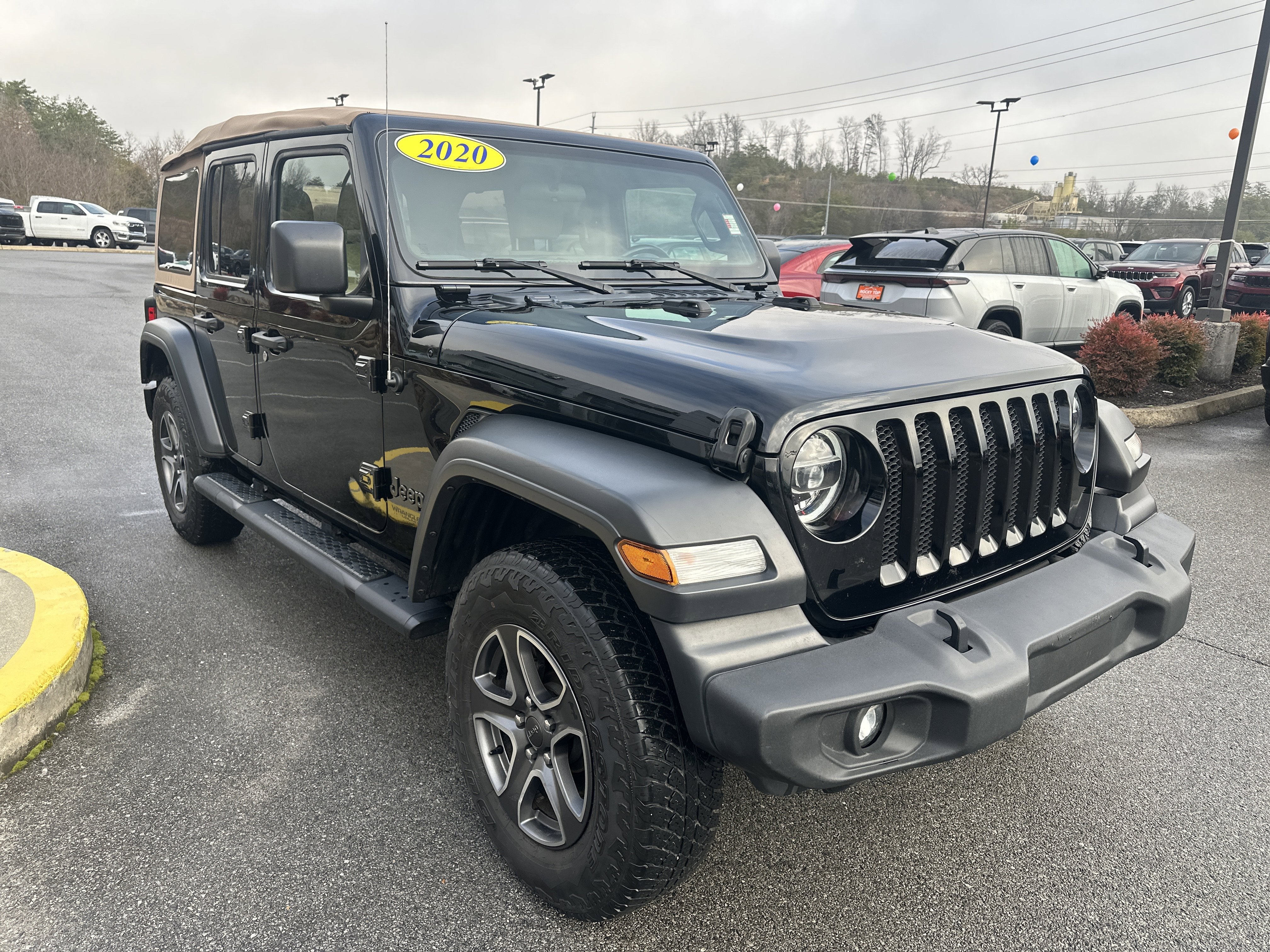 2020 Jeep Wrangler Unlimited Black and Tan 4X4