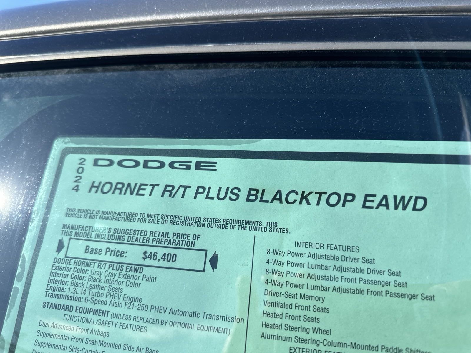 2024 Dodge Hornet DODGE HORNET R/T PLUS EAWD