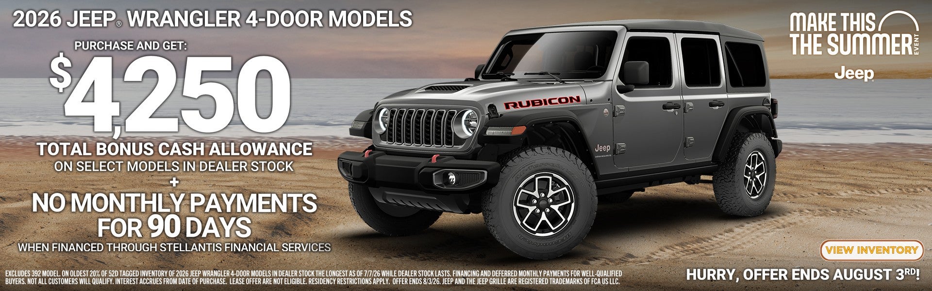 2026 Jeep Wrangler 4-Door Models