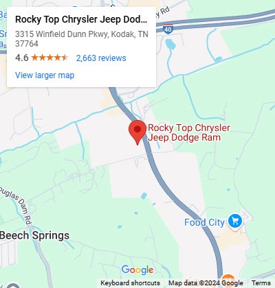 Rocky Top Chrysler Jeep Dodge Google Map image